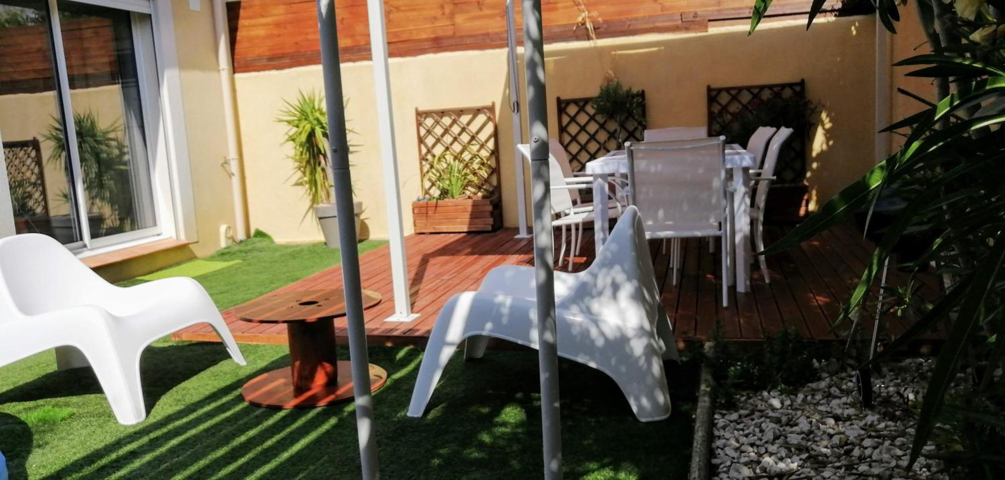 Maison F2, Neuve Au Calme Avec Jardinet La Crau Ruang foto